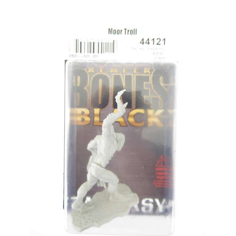 RPR44121 Moor Troll Miniature 25mm Heroic Scale Figure Bones Black 2nd Image