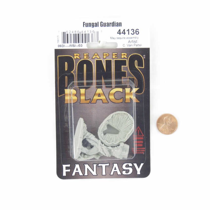 RPR44136 Fungal Guardian Miniature 25mm Heroic Scale Figure Bones Black 2nd Image