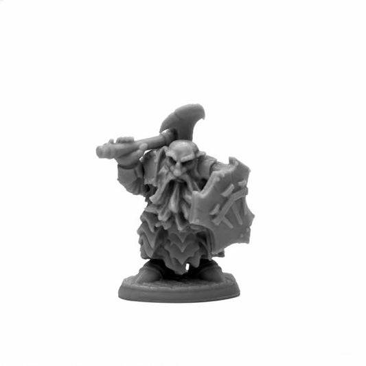 RPR44139 Dark Dwarf Cleaver Miniature 25mm Heroic Scale Figure Bones Black Main Image