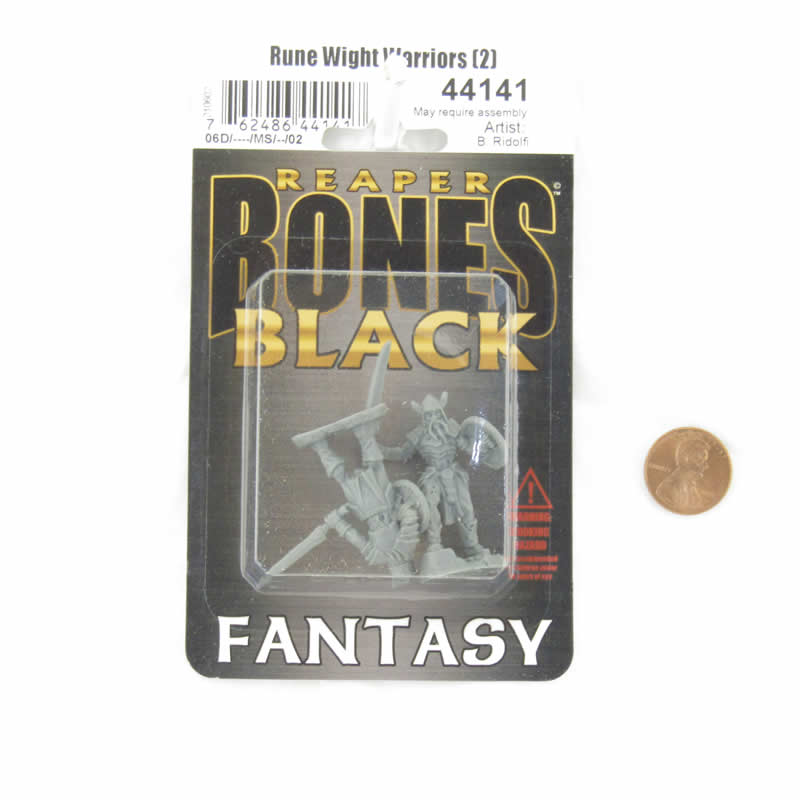 RPR44141 Rune Wight Warriors Miniature 25mm Heroic Scale Figure Bones Black 2nd Image