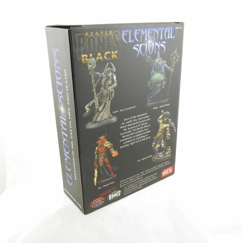 RPR44147 Elemental Scions Boxed Set Miniature 25mm Heroic Scale Figure Bones Black 3rd Image