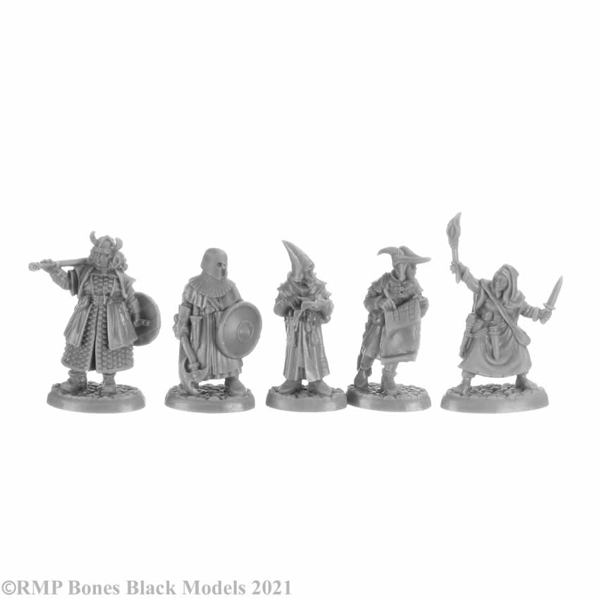 RPR44149 Henchmen and Hirelings Boxed Set Miniature 25mm Heroic Scale Figure Bones Black 5th Image