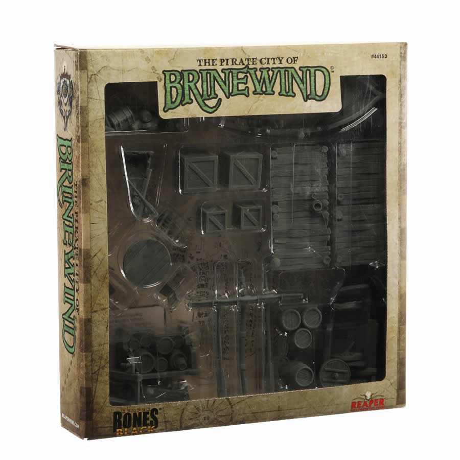 RPR44153 Pirate City of Brinewind Boxed Set Accessories Miniatures 25mm Heroic Scale Figure Main Image