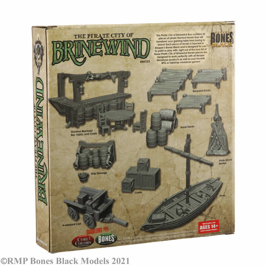 RPR44153 Pirate City of Brinewind Boxed Set Accessories Miniatures 25mm Heroic Scale Figure 2nd Image