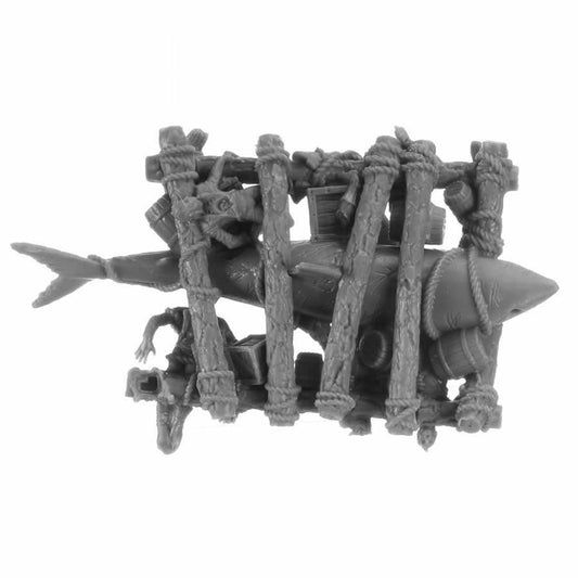 RPR44154 Raft of the Damned Miniature 25mm Heroic Scale Figure Bones Black Main Image