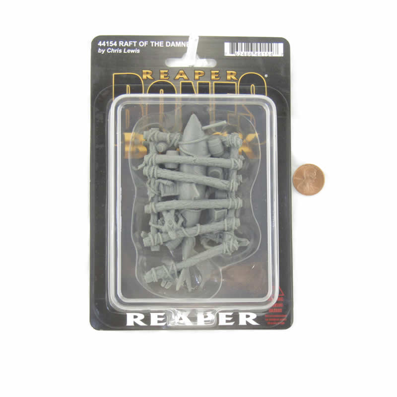 RPR44154 Raft of the Damned Miniature 25mm Heroic Scale Figure Bones Black 2nd Image