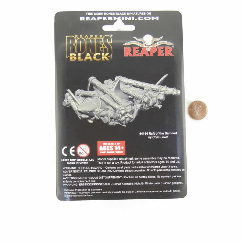 RPR44154 Raft of the Damned Miniature 25mm Heroic Scale Figure Bones Black 3rd Image