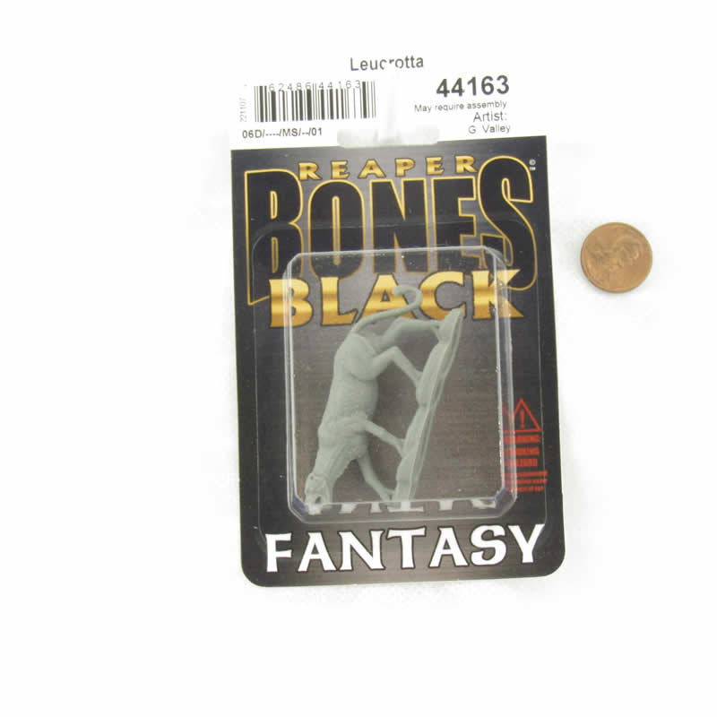 RPR44163 Leucrotta Miniature 25mm Heroic Scale Figure Bones Black