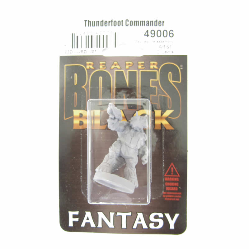 RPR49006 Thunderfoot Commander Miniature 25mm Heroic Scale Bones Black 2nd Image