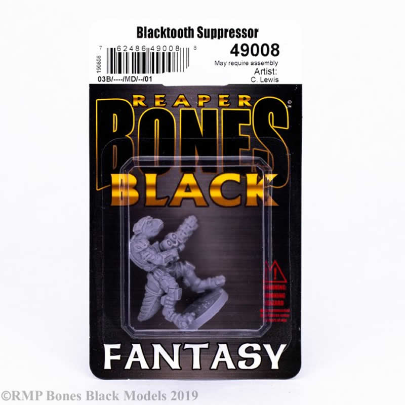 RPR49008 Blacktooth Suppressor Miniature 25mm Heroic Scale Bones Black 2nd Image
