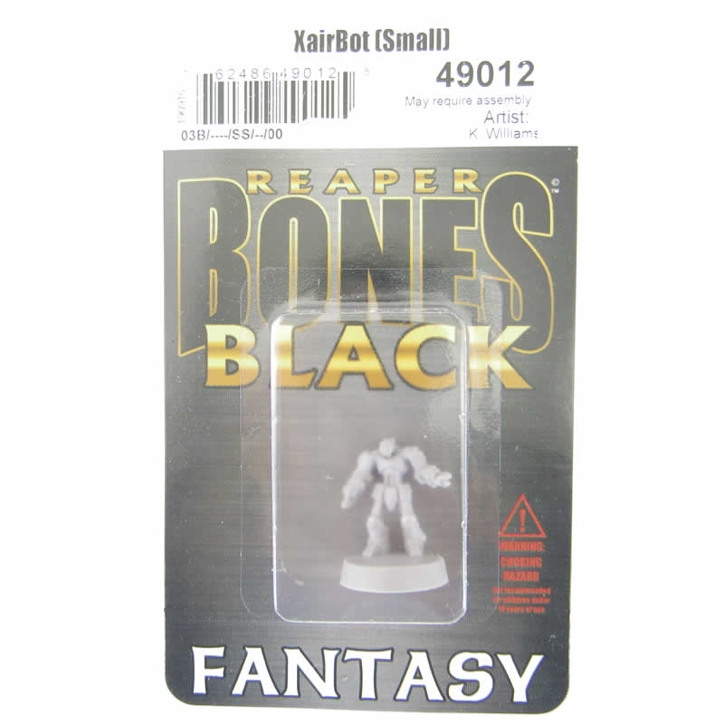 RPR49012 Xairbot (Small) Miniature 25mm Heroic Scale Bones Black 2nd Image