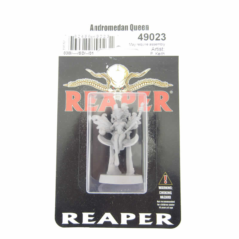 RPR49023 Andromedan Queen Miniature 25mm Heroic Scale Figure Bones Black 2nd Image