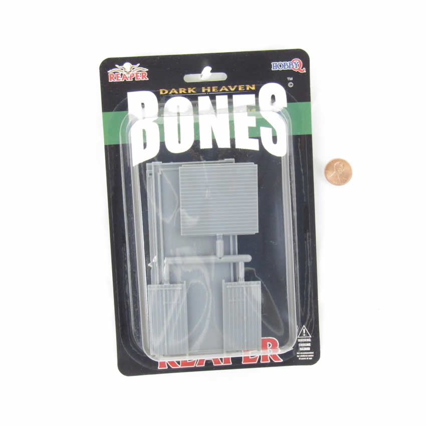 RPR49033 20 Foot Shipping Container Miniature 25mm Heroic Scale Figure Bones Black 2nd Image
