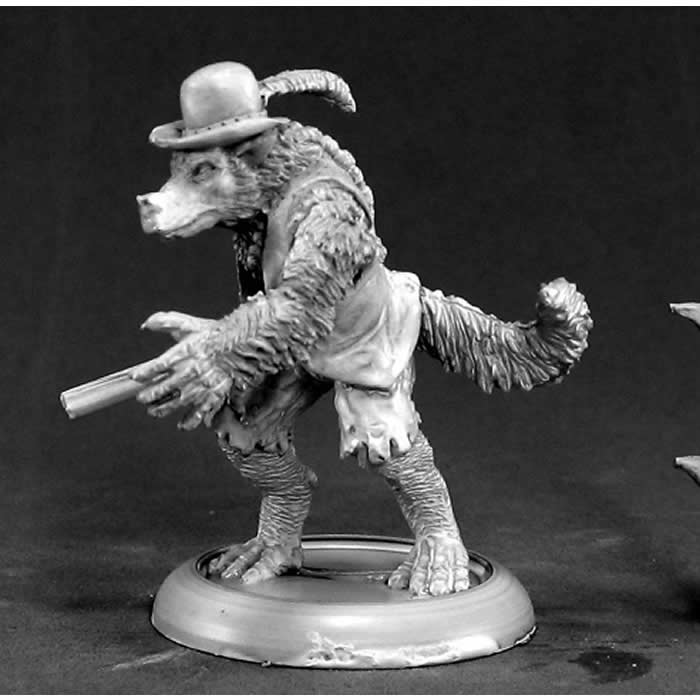 RPR50045 Jesse Moonwalker Werewolf Tracker Miniature 25mm Heroic Scale Chronoscope Series Reaper Miniatures Main Image