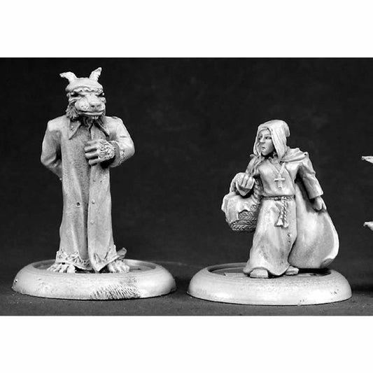 RPR50073 Red Riding Hood and Big Bad Wolf Miniature 25mm Heroic Scale