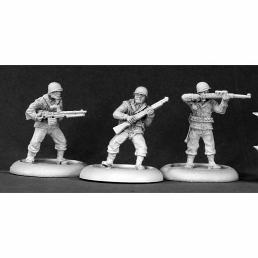 RPR50075 American Army Infantrymen Miniature 25mm Heroic Scale Main Image