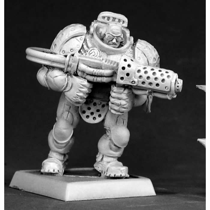 RPR50078 Blackstar Privateer with Flamethrower Miniature 25mm Heroic Scale Main Image