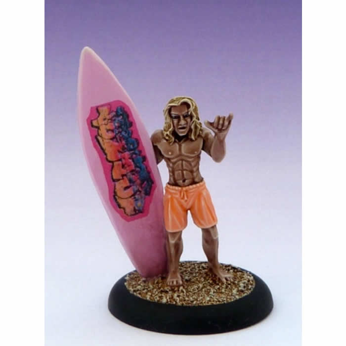 RPR50099 Surfer Dude Miniature 25mm Heroic Scale Chronoscope Series Main Image