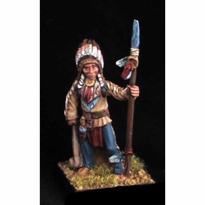 RPR50113 Native American Chieftain Miniature 25mm Heroic Scale Main Image