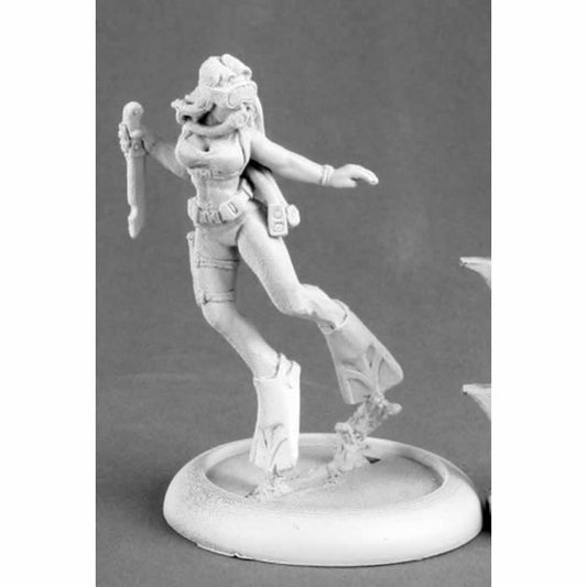 RPR50166  Iris Scuba Diver Girl Miniature 25mm Heroic Scale Chronoscope Main Image