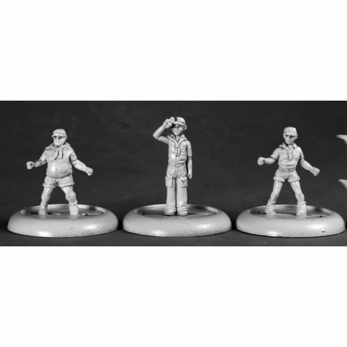 RPR50192 Boy Campers Miniature 25mm Heroic Scale Chronoscope Series Main Image