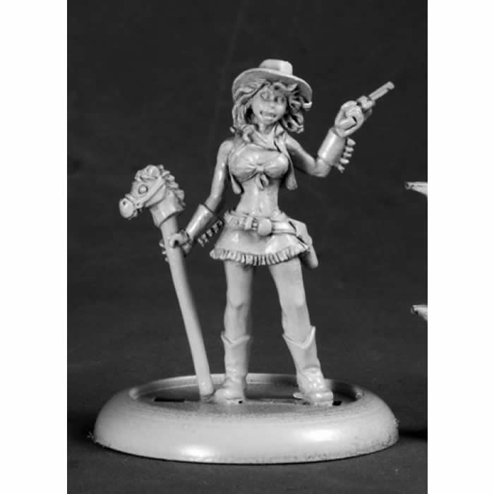 RPR50216 Sheila Silver Cowgirl Miniature 25mm Heroic Scale Chronoscope 3rd Image