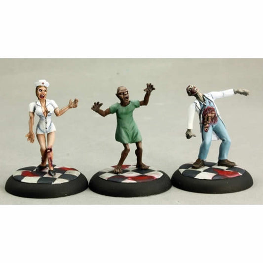 RPR50266 Zombies Doctor, Nurse, Patient Miniature 25mm Heroic Scale Main Image