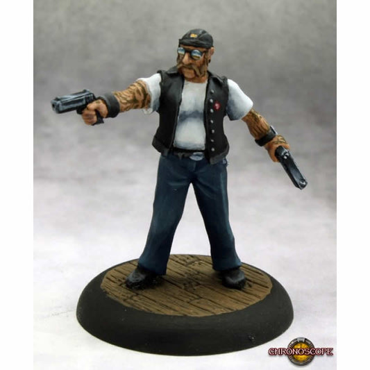 RPR50272 Stubbs Biker Thug Miniature 25mm Heroic Scale Chronoscope Main Image