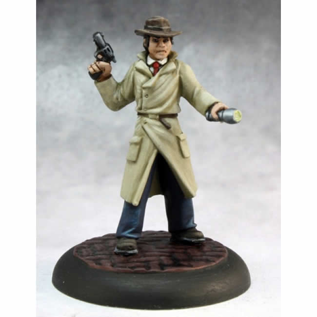 RPR50294 Max Graves Pulp Era Investigator Miniature 25mm Heroic Scale Main Image