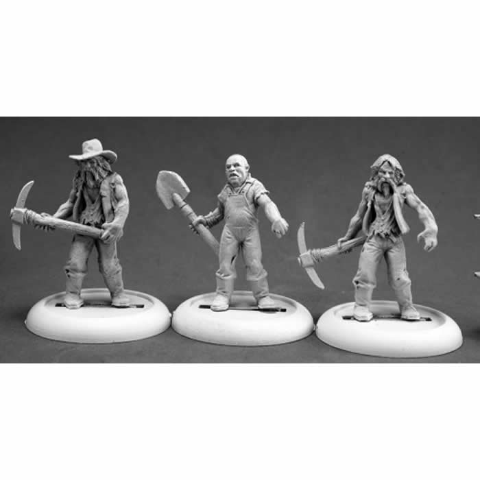 RPR50317 Zombie Miners Miniature 25mm Heroic Scale Chronoscope Main Image