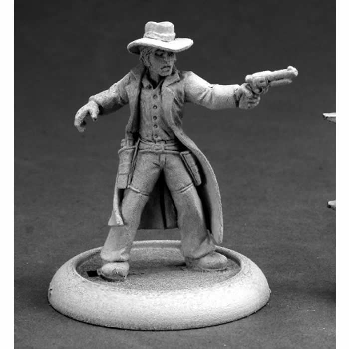 RPR59007 Gunslinger Cowboy Miniature 25mm Heroic Scale Savage Worlds Main Image