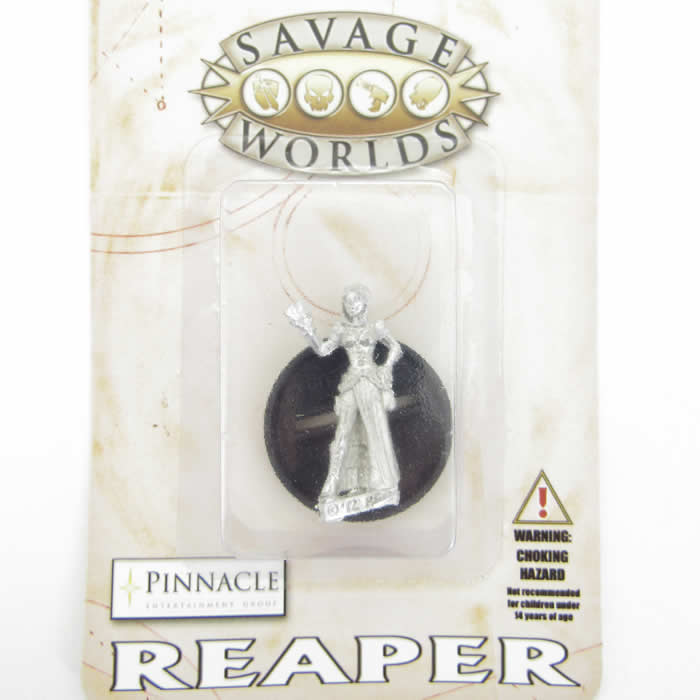 RPR59025 Female Huckster Miniature 25mm Heroic Scale Savage Worlds 2nd Image
