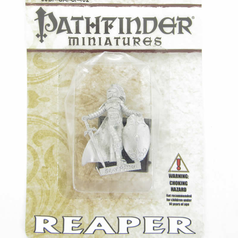 RPR60025 Gray Maiden Female Paladin Miniature 25mm Heroic Scale 2nd Image