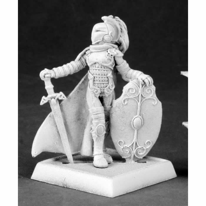 RPR60025 Gray Maiden Female Paladin Miniature 25mm Heroic Scale 3rd Image