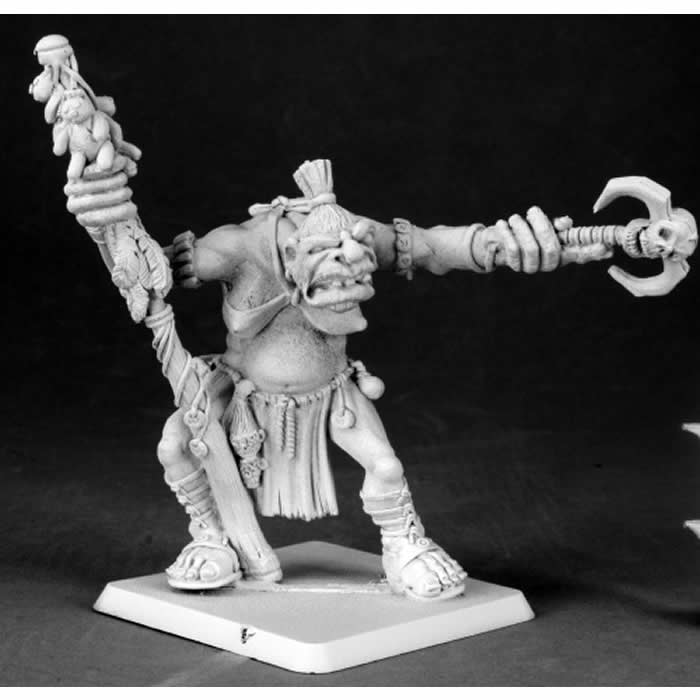 RPR60027 Dorella Kreeg Ogre Shaman Miniature 25mm Heroic Scale Main Image