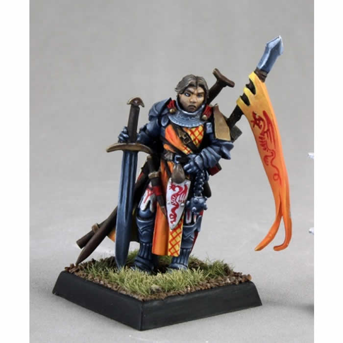 RPR60045 Alain Iconic Cavalier Miniature 25mm Heroic Scale Pathfinder Main Image