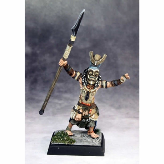 RPR60091 Jigeke the Exile Mwangi Necromancer Miniatures 25mm Heroic Scale Main Image