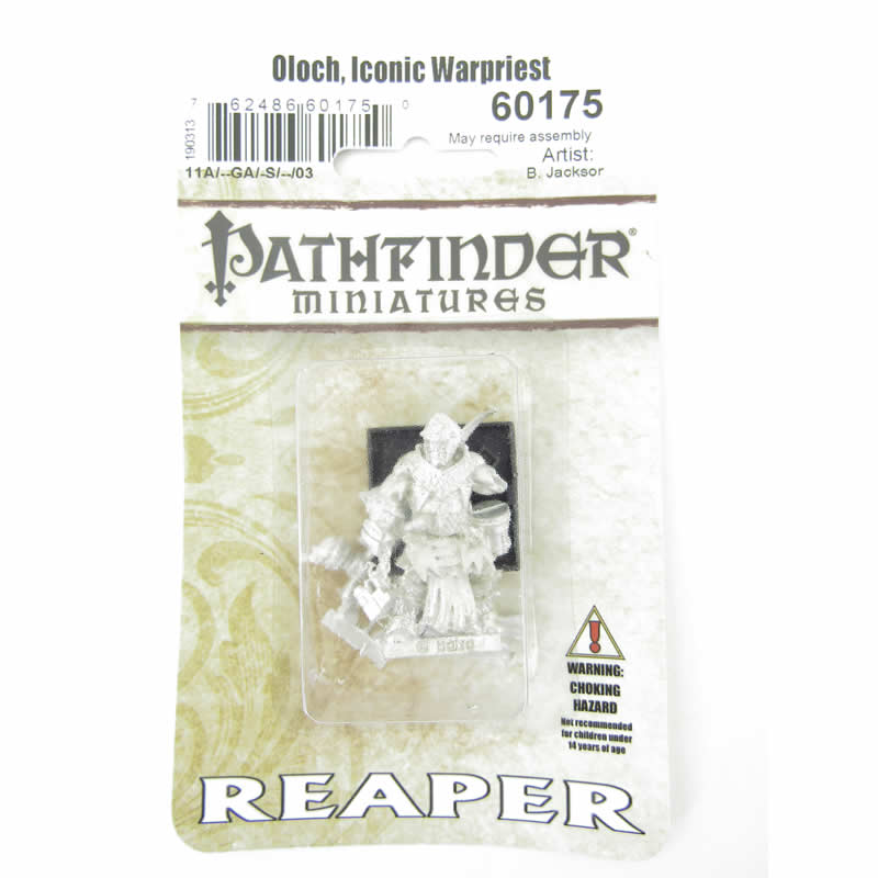 RPR60175 Oloch Iconic Warpriest Miniatures 25mm Heroic Scale Pathfinder 2nd Image
