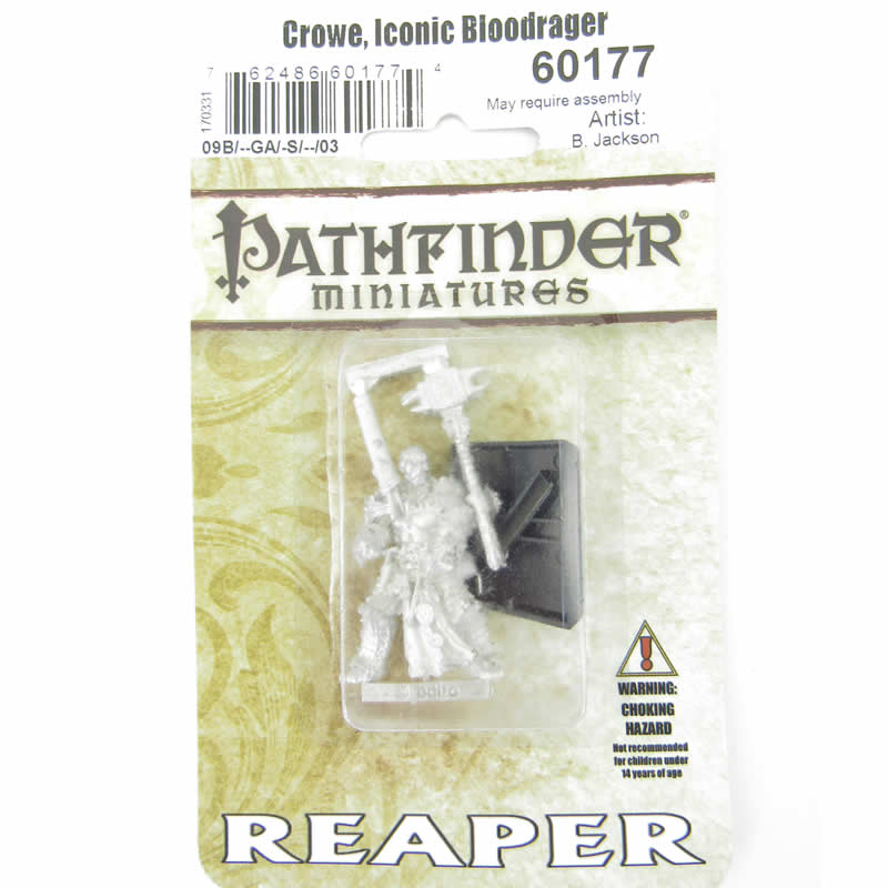 RPR60177 Crowe Iconic Bloodrager Barbarian Miniatures 25mm Heroic Scale 2nd Image
