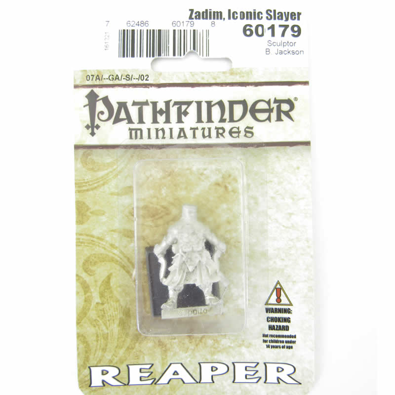 RPR60179 Zadim Iconic Slayer Miniatures 25mm Heroic Scale Pathfinder 2nd Image