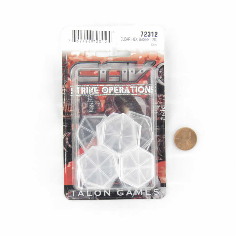 RPR72312 Hex Bases Clear 30mm CAV Strike Operations Reaper Miniatures Main Image