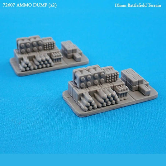 RPR72607 Ammo Dump Battlefield Terrain Supplies Miniature N-Scale CAV Strike Operations Main Image