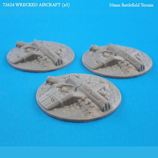 RPR72624 Wrecked Aircraft Battlefield Terrain Supplies Miniature N-Scale CAV Strike Operations Main Image