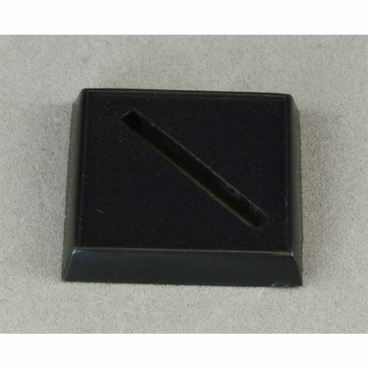 RPR74015 Plastic Base 1in Square with Universal Slot for Miniature Figures Pack of 20 Main Image