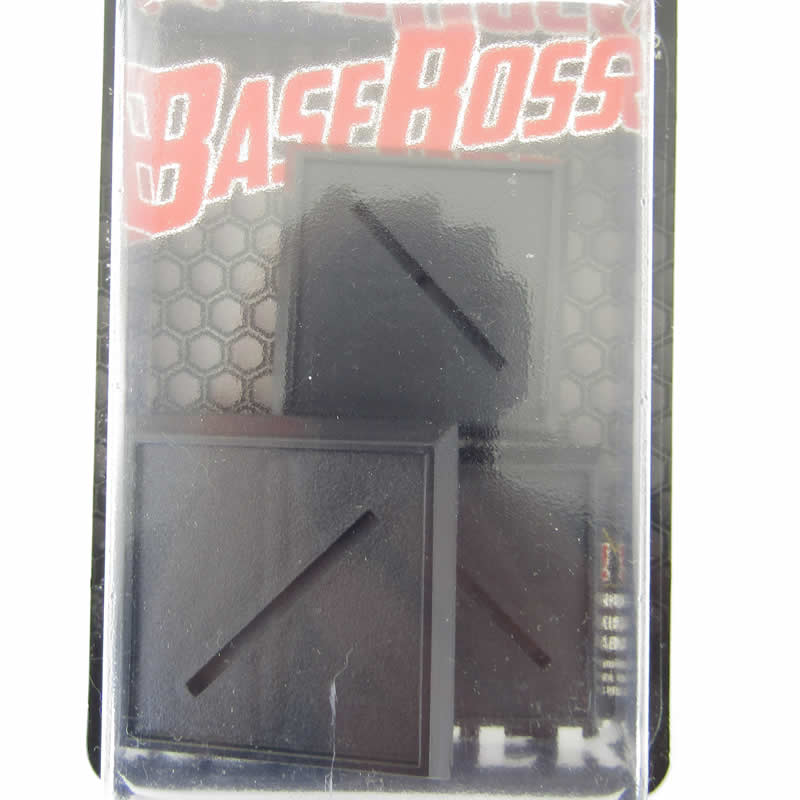 RPR74024 40mm Square Plastic Bases with Slot Pack of 10 Reaper Miniatures Main Image