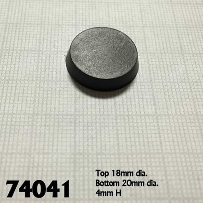 RPR74041 20mm Round Flat Top Plastic Miniature Gaming Base Pack of 25 Reaper Miniatures 2nd Image