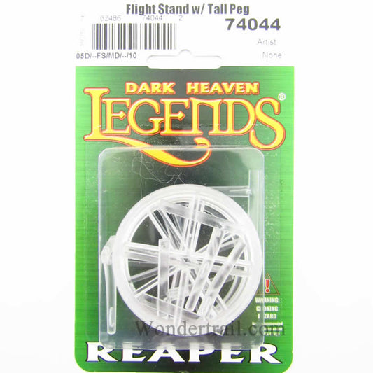 RPR74044 2in Round Transparent Flight Stands Pack of 5 Reaper Miniatures Main Image