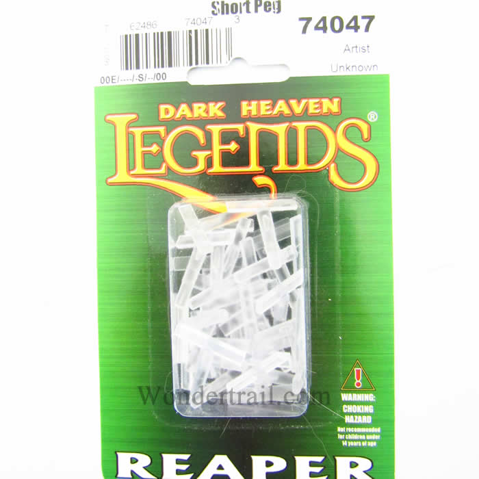 RPR74047 Transparent Short Flight Pegs Pack of 25 Reaper Miniatures 2nd Image