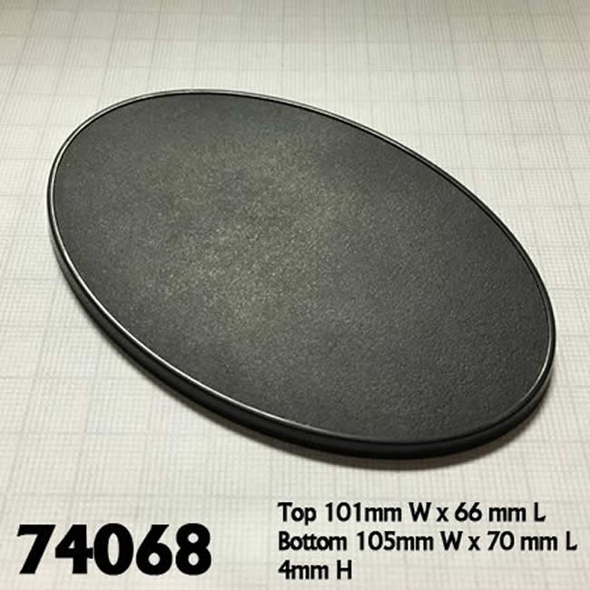 RPR74068 105mm X 70mm Oval Gaming Base Pack of 4 Reaper Miniatures Main Image