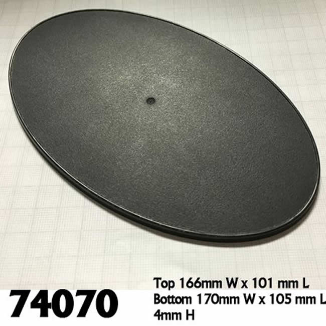 RPR74070 170mm X 105mm Oval Gaming Base Pack of 4 Reaper Miniatures Main Image